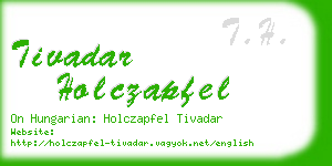 tivadar holczapfel business card